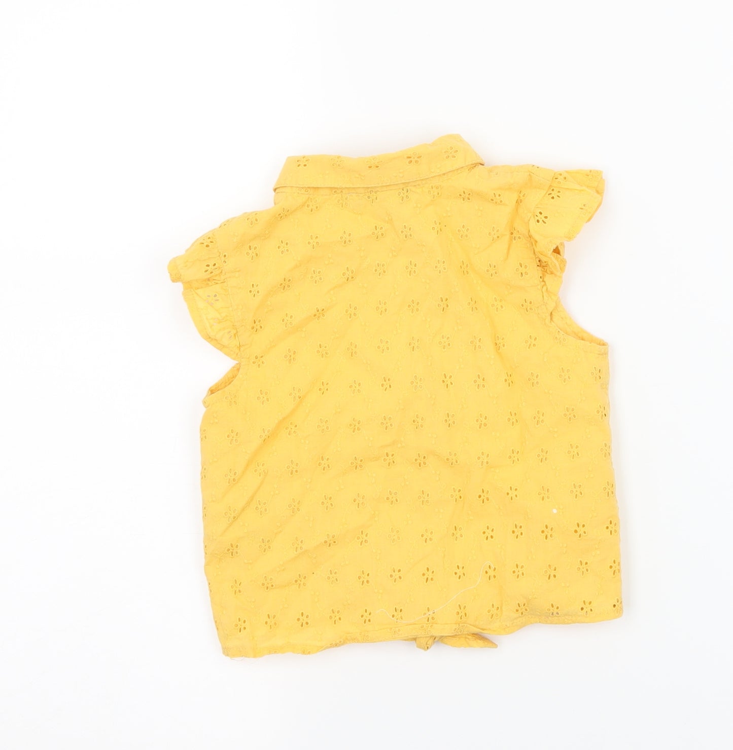 Priamrk Girls Yellow   Basic Blouse Size 5-6 Years