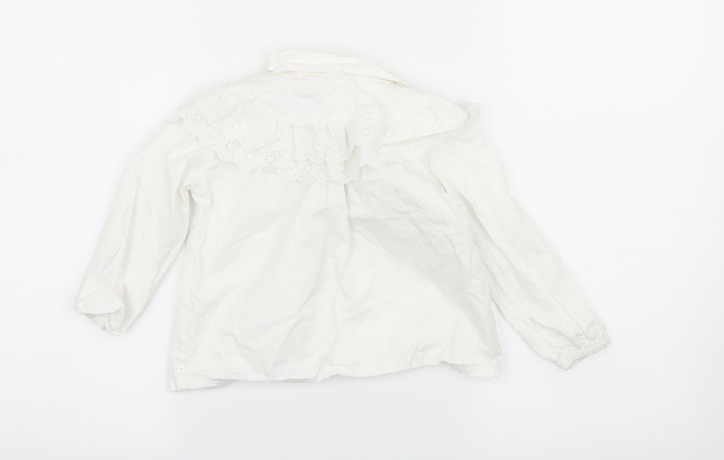 Ben Duo Duo Girls White   Basic Blouse Size 7 Years