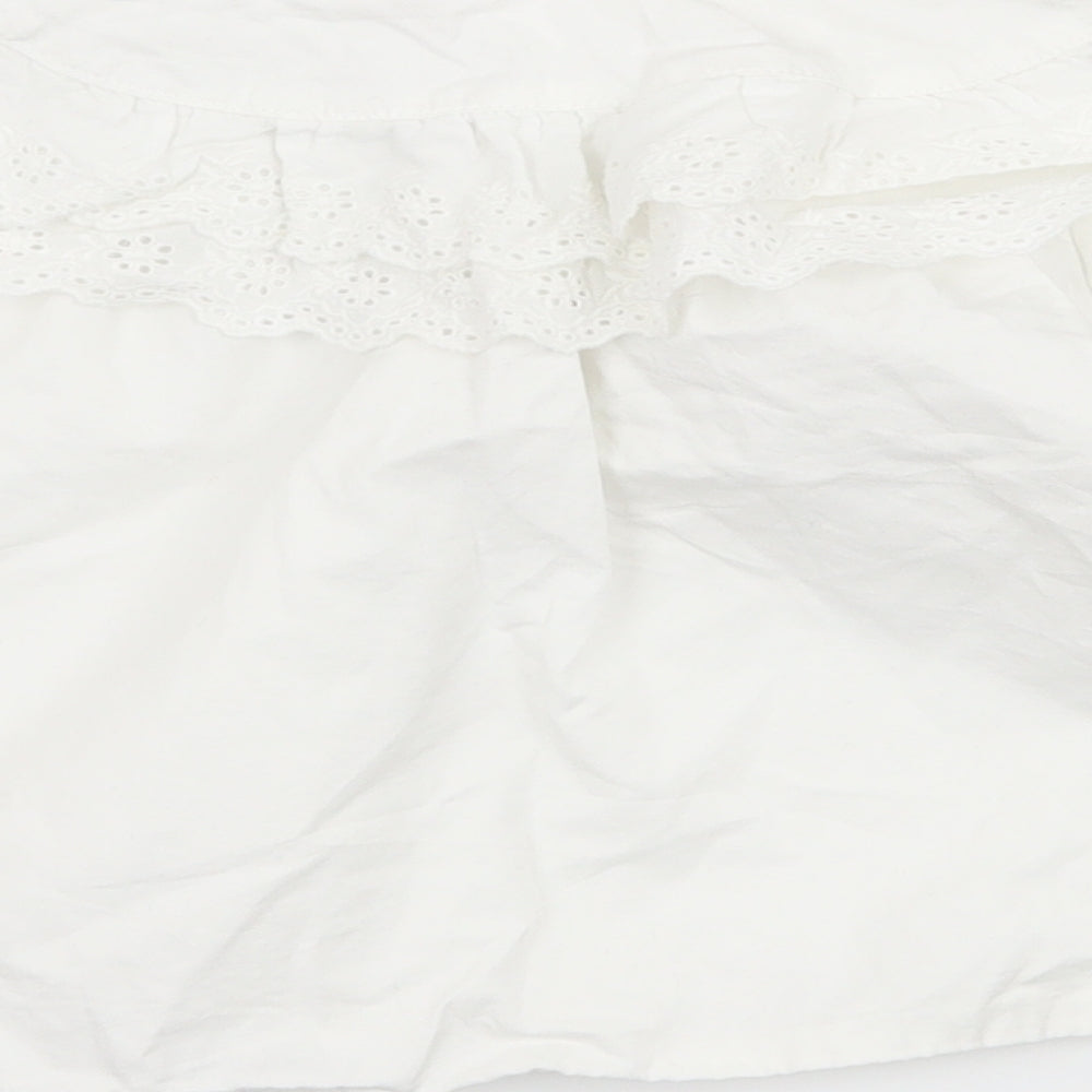Ben Duo Duo Girls White   Basic Blouse Size 7 Years