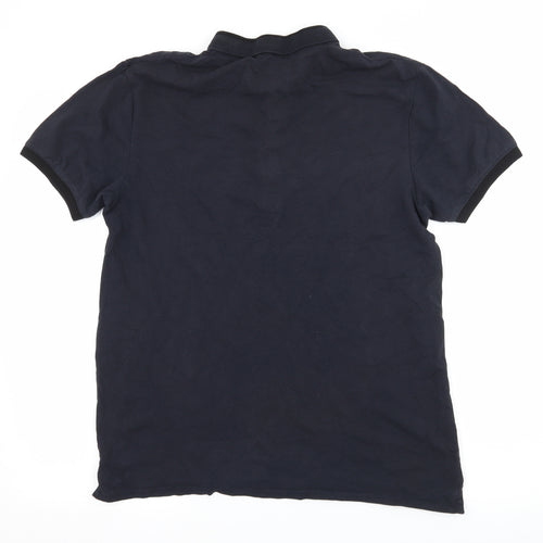 Zara Mens Blue  Jersey  Polo Size L