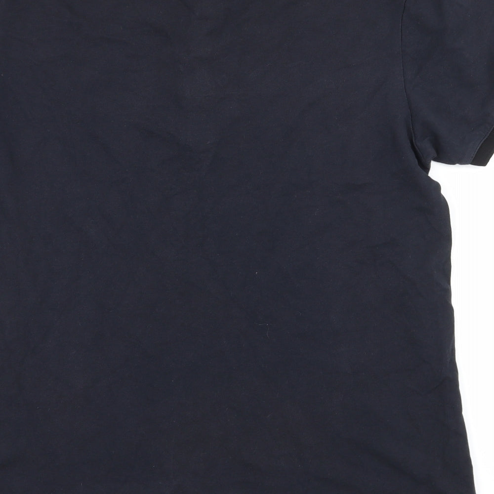 Zara Mens Blue  Jersey  Polo Size L