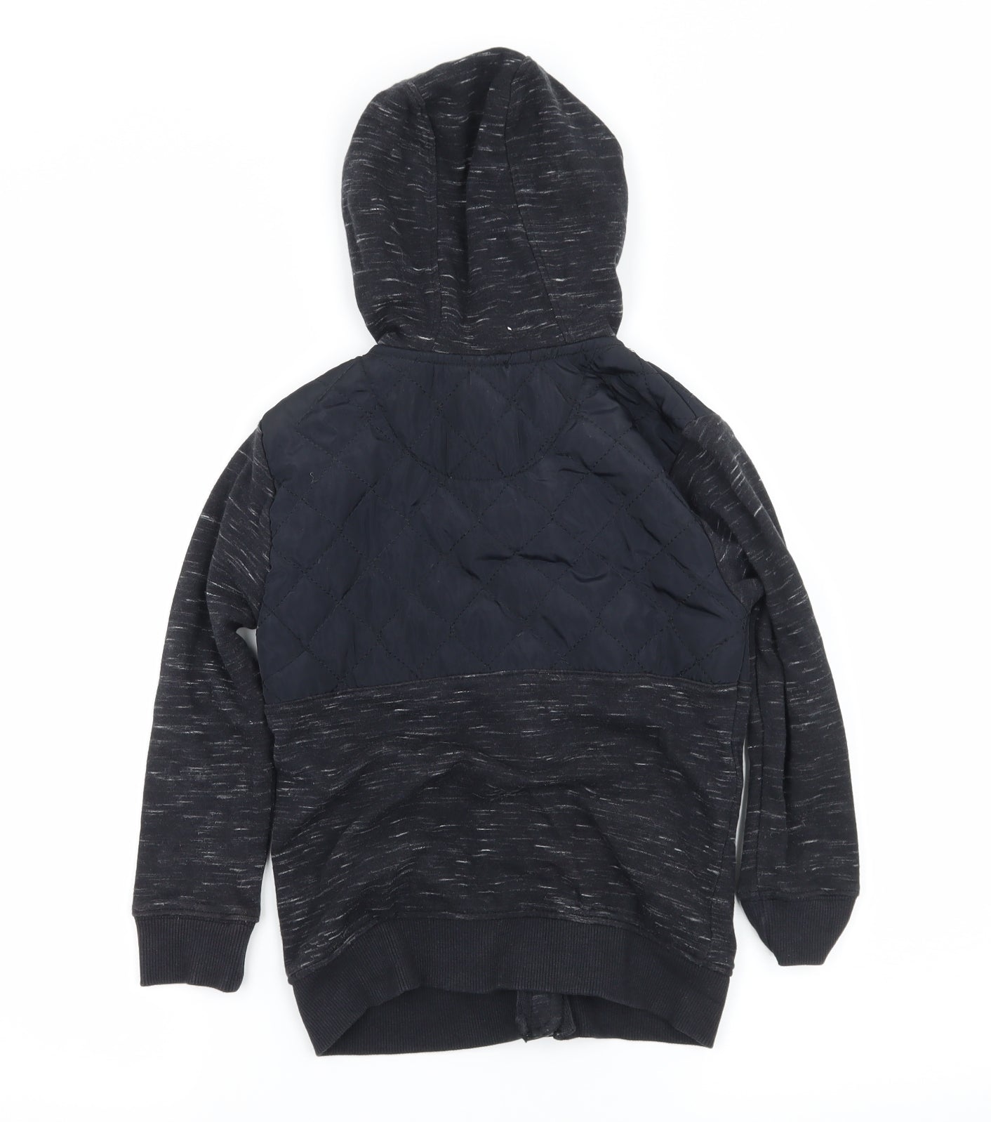 George Boys Blue Striped Jersey Full Zip Hoodie Size 5-6 Years