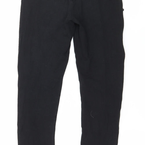 New Look Girls Black Striped Jersey Jegging Trousers Size 9 Years