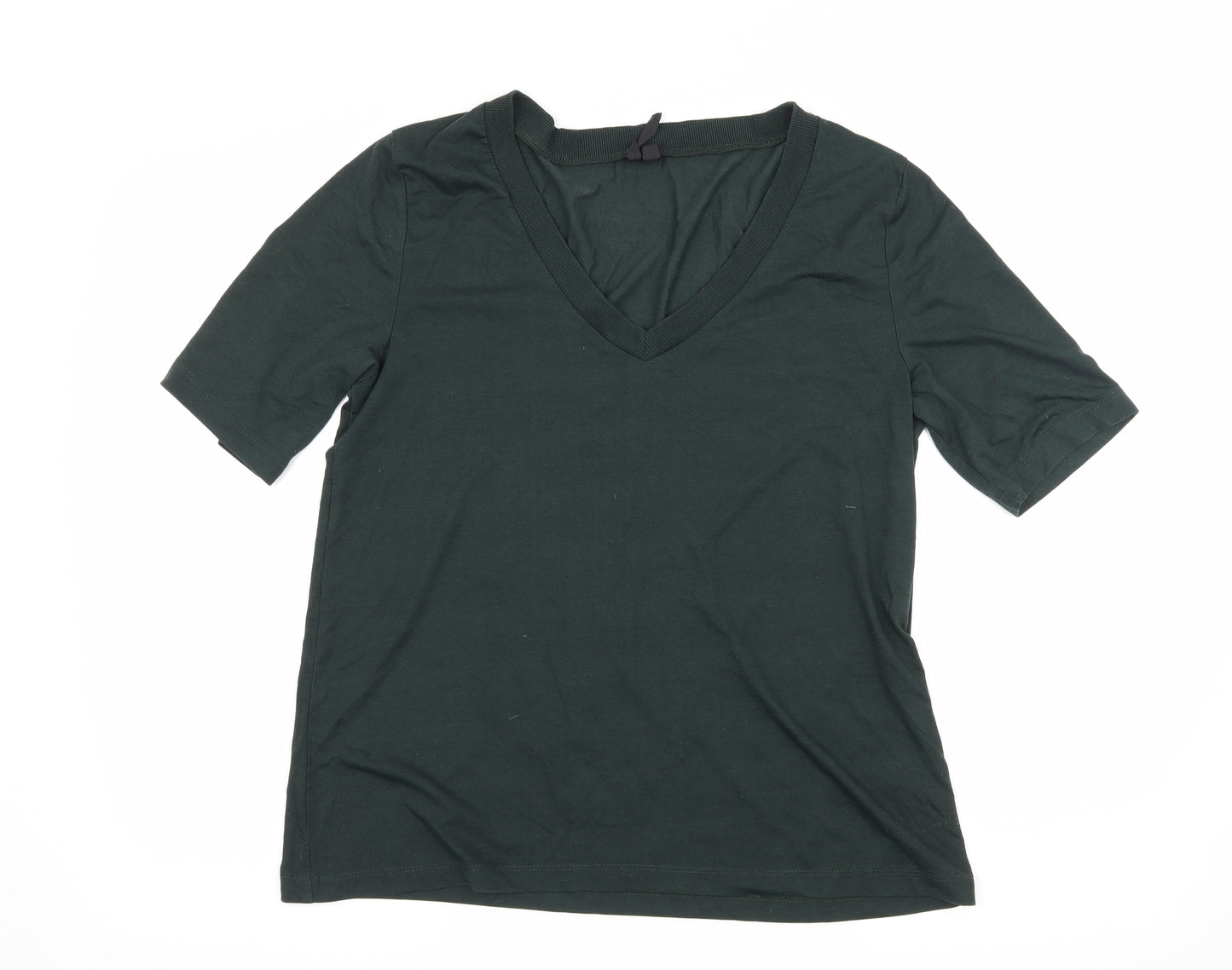 Topshop Womens Green  Jersey Basic T-Shirt Size 10