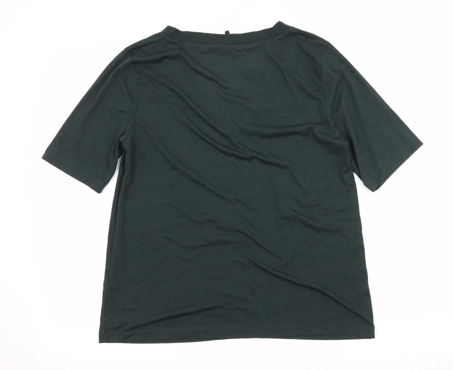 Topshop Womens Green  Jersey Basic T-Shirt Size 10
