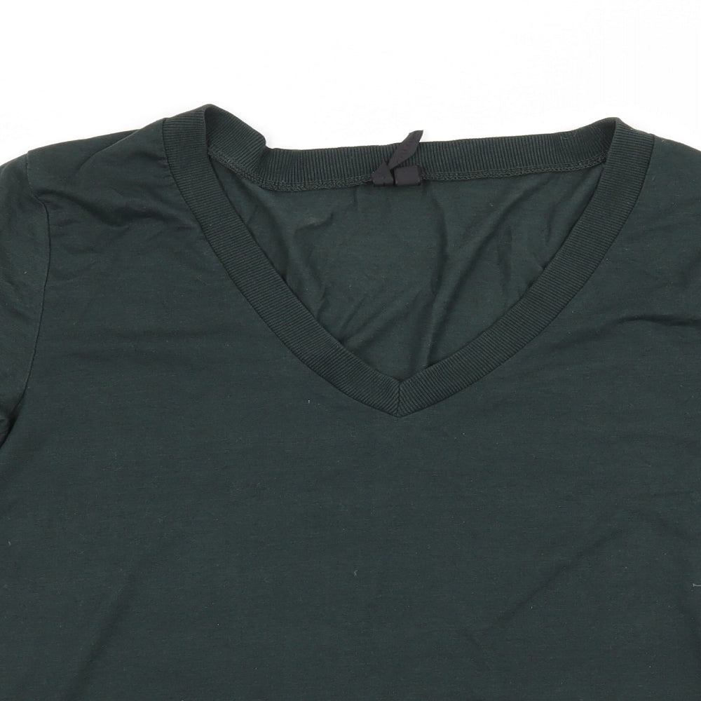 Topshop Womens Green  Jersey Basic T-Shirt Size 10