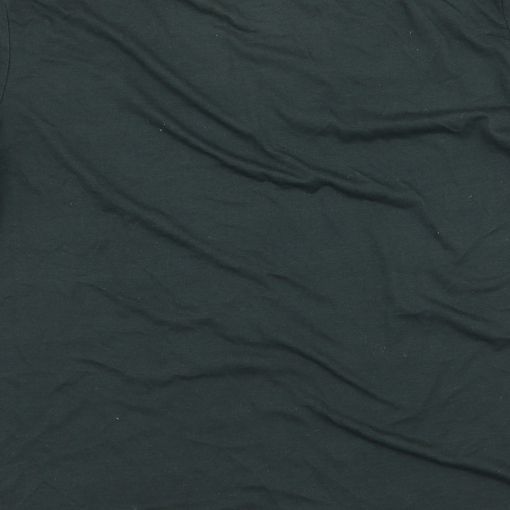 Topshop Womens Green  Jersey Basic T-Shirt Size 10