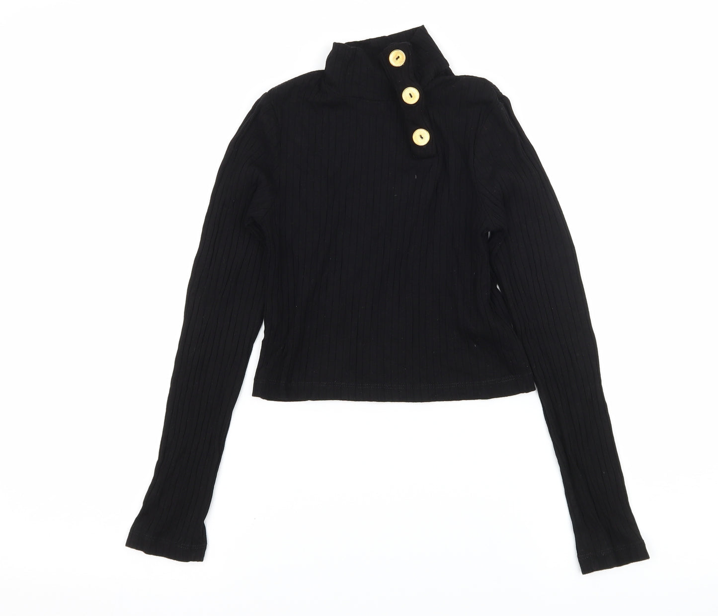 Select Girls Black  Jersey Basic T-Shirt Size 10-11 Years