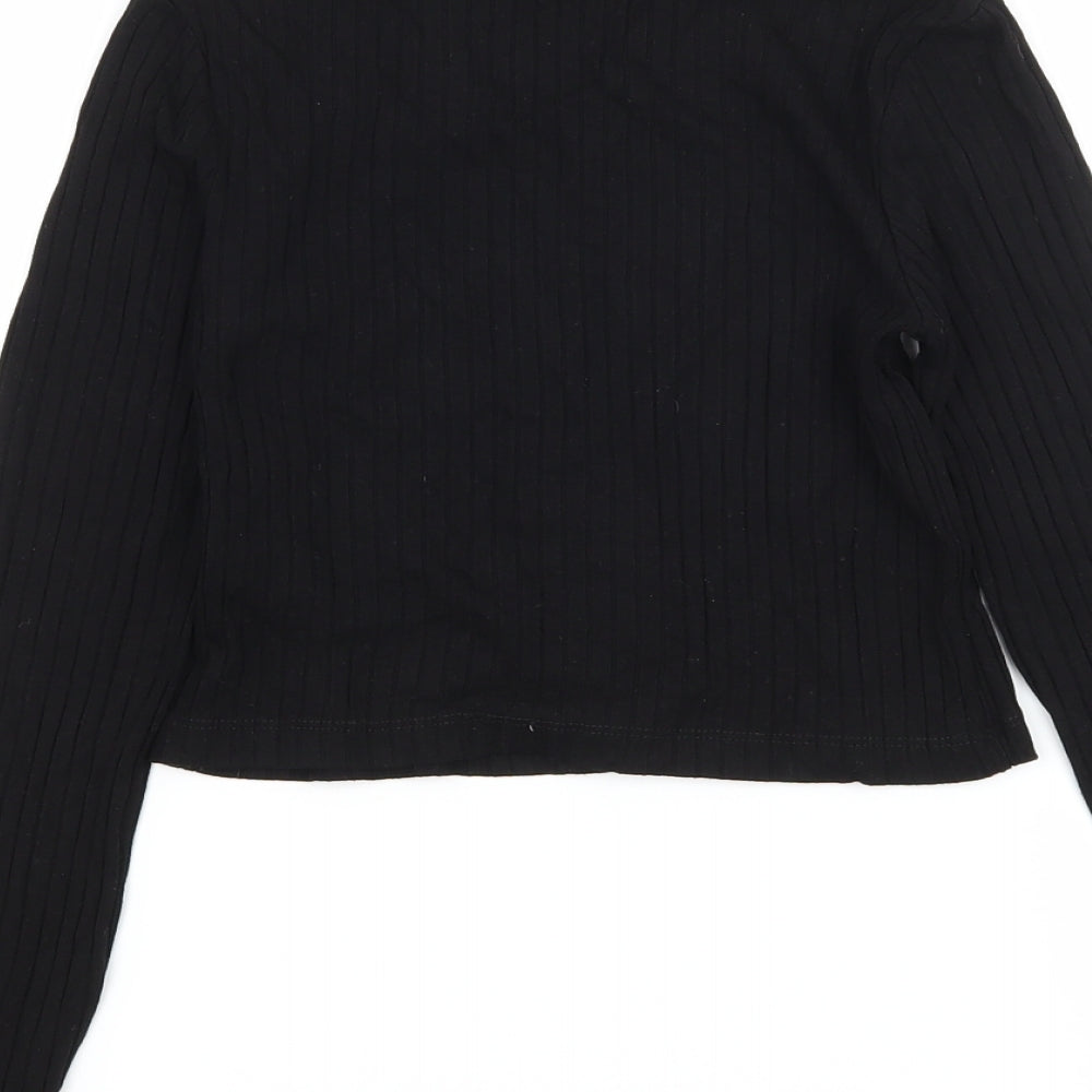 Select Girls Black  Jersey Basic T-Shirt Size 10-11 Years