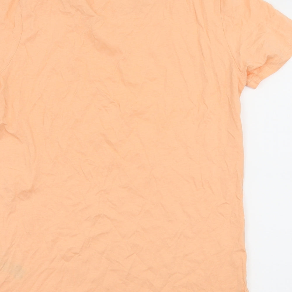 New Look Womens Orange  Jersey Basic T-Shirt Size 8  - This is me