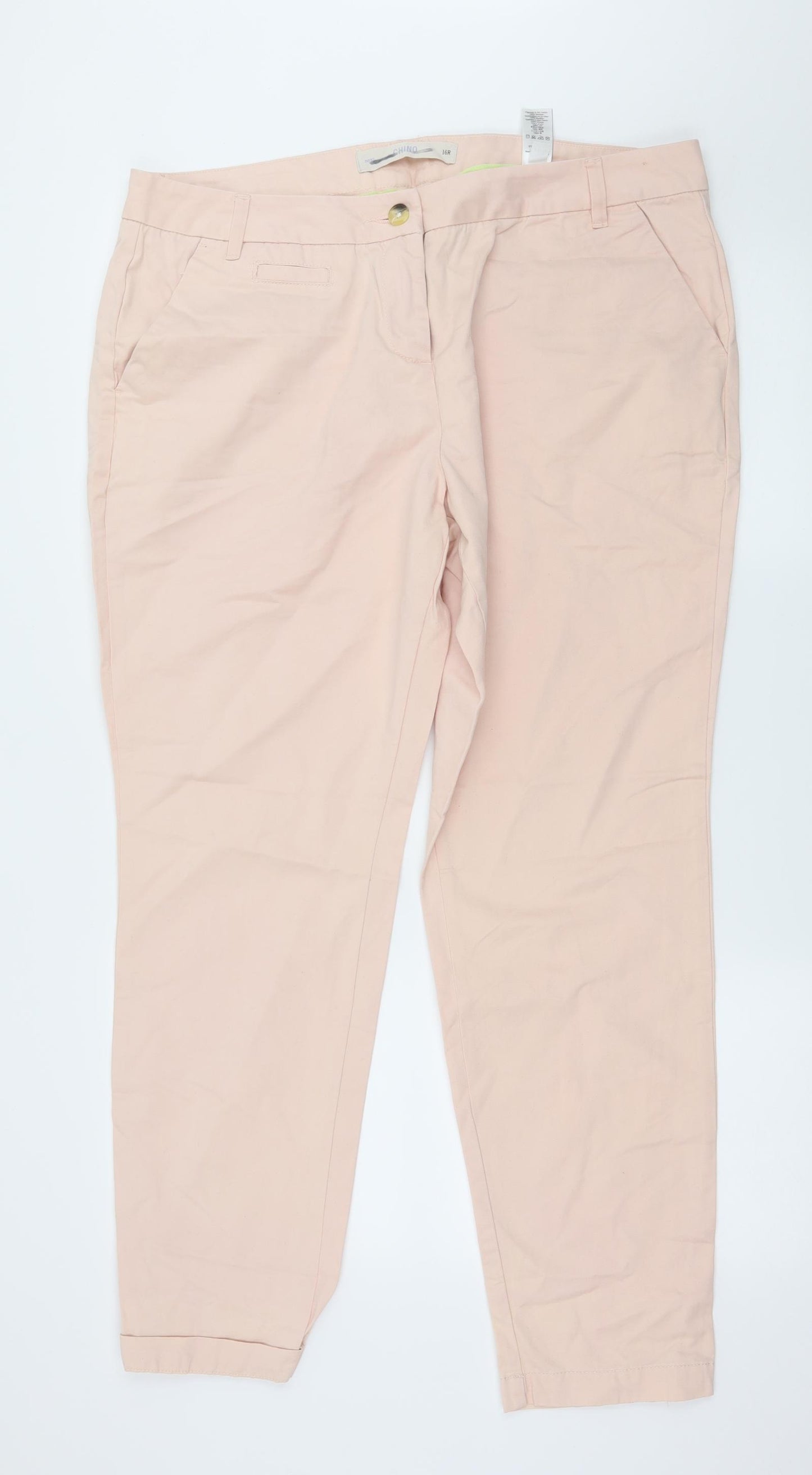 NEXT Womens Pink   Trousers  Size 16 L30 in