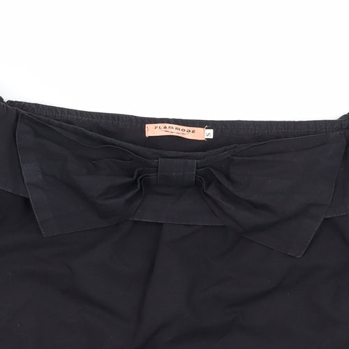 Flammode Womens Black   Basic Blouse Size S