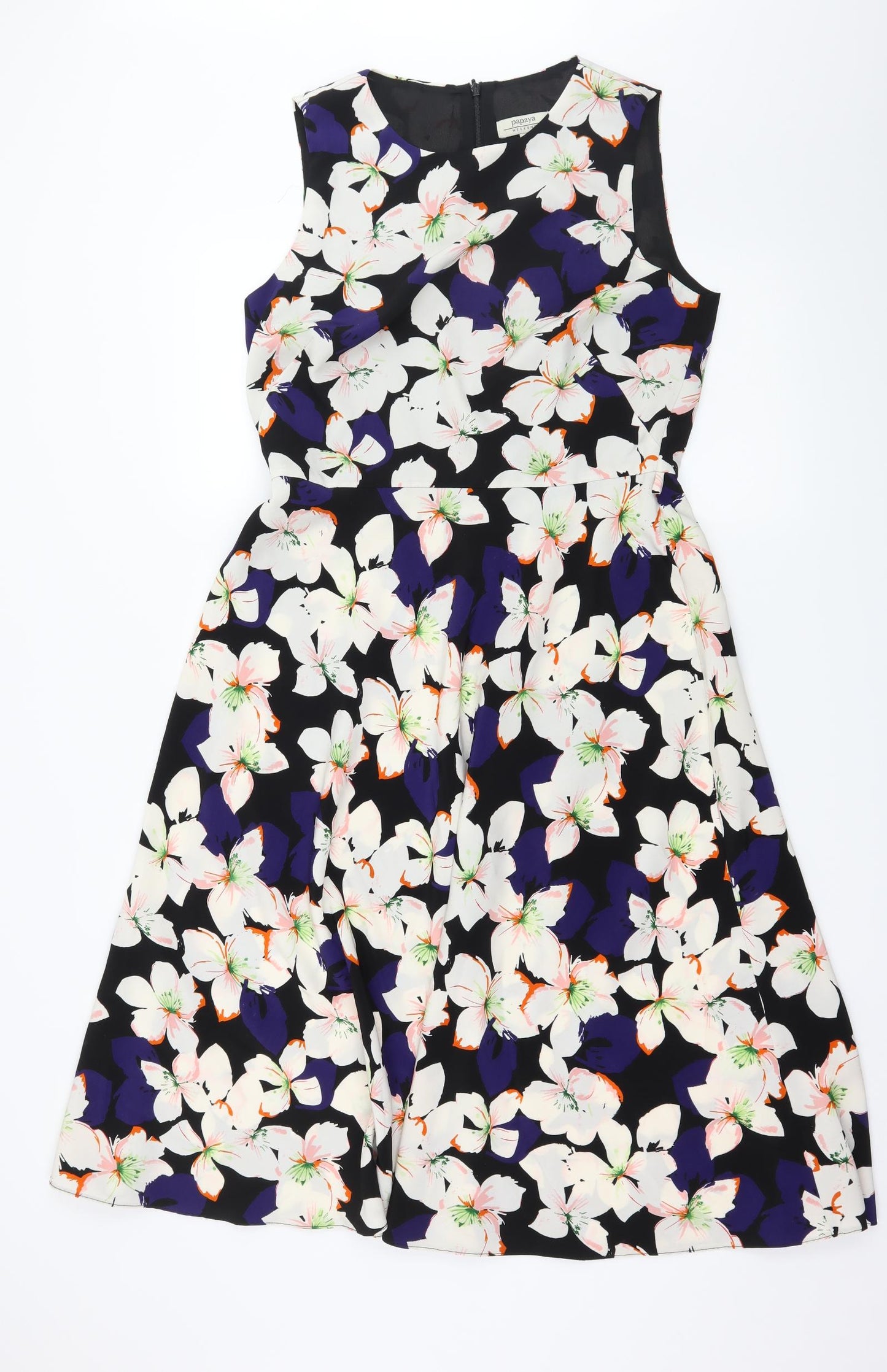 Papaya Womens Multicoloured Floral  Fit & Flare  Size 12