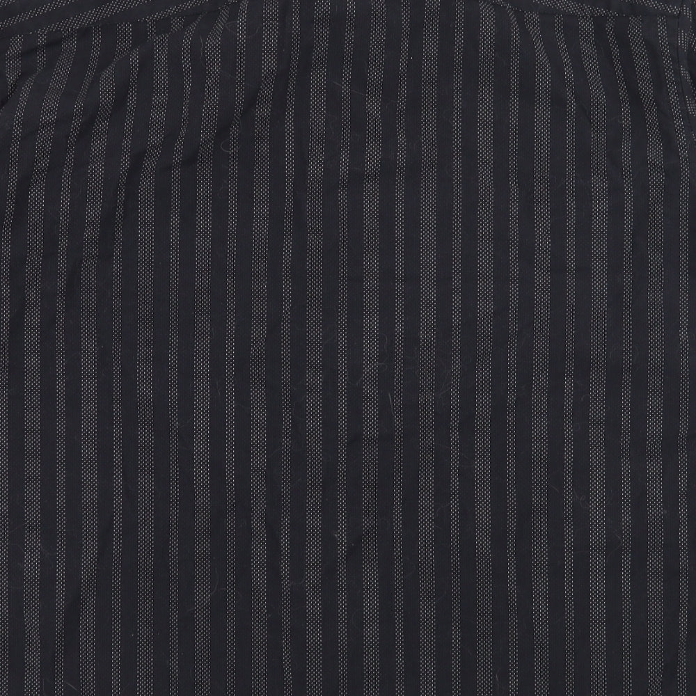 BHS Mens Beige Striped   Button-Up Size M