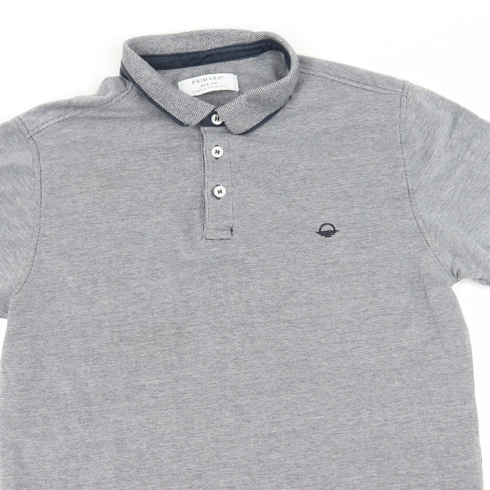 Primark Mens Blue  Jersey  Polo Size M