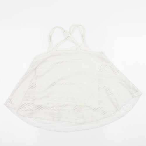 Candy Couture Girls White  Jersey Camisole Tank Size 10 Years