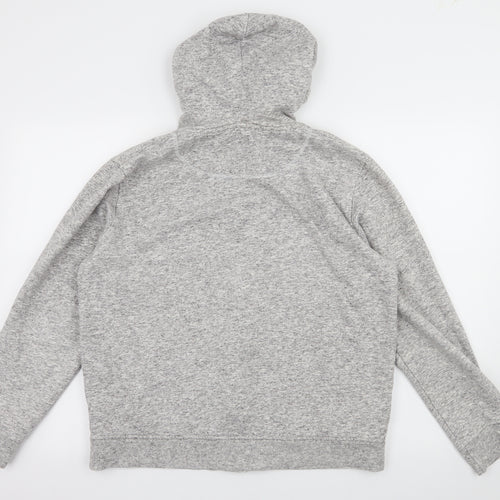 Burton Mens Grey  Jersey Full Zip Hoodie Size L