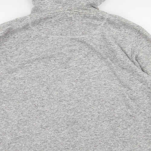 Burton Mens Grey  Jersey Full Zip Hoodie Size L