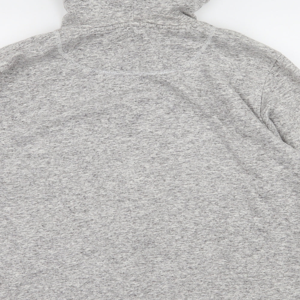 Burton Mens Grey  Jersey Full Zip Hoodie Size L