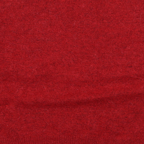 New Look Womens Red  Knit Pullover Jumper Size M