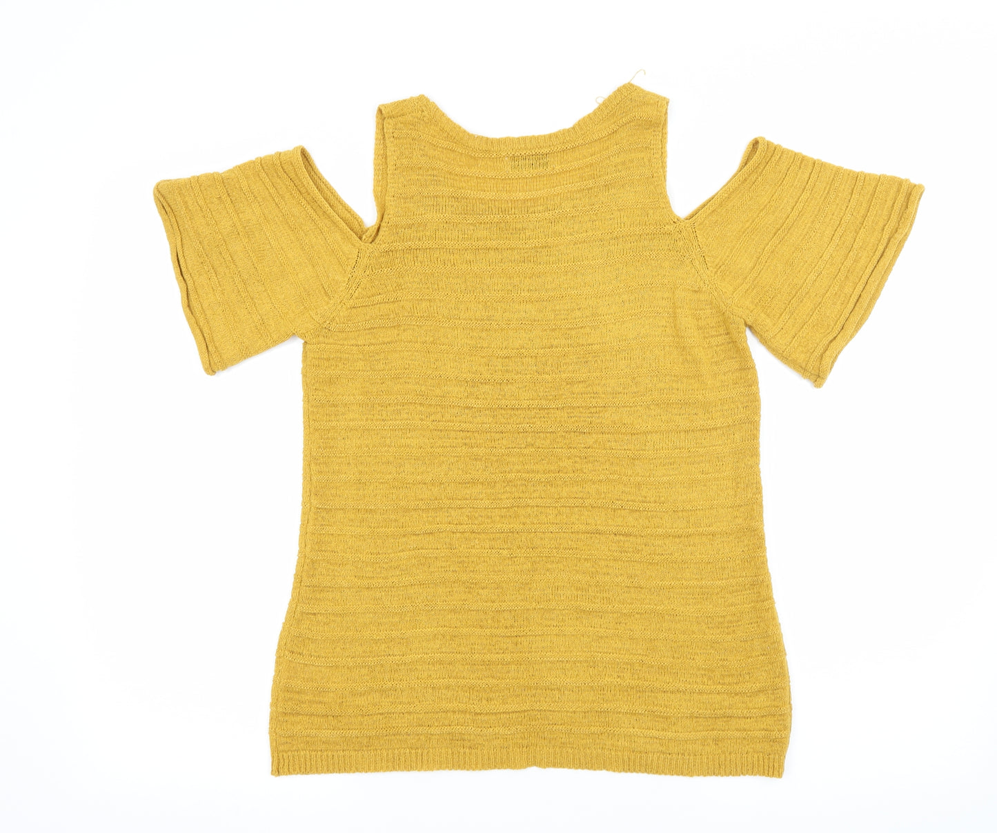 Papaya Womens Yellow  Knit Pullover Jumper Size 12