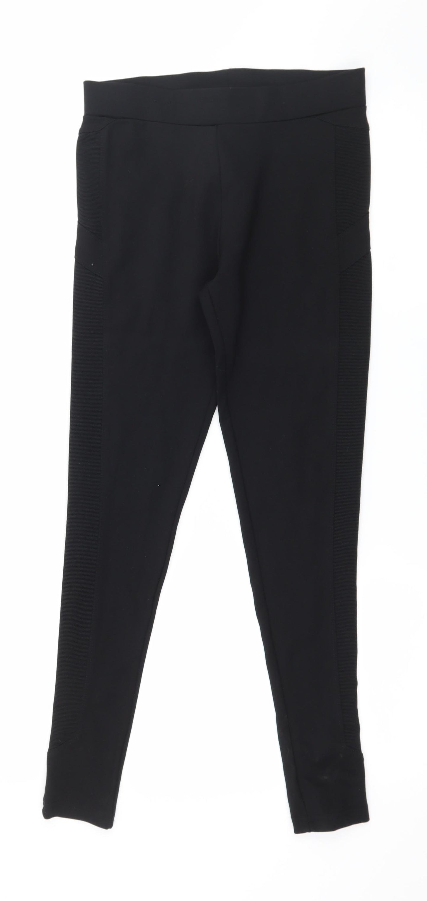 New Look Womens Black  Jersey Capri Leggings Size 8 L27 in