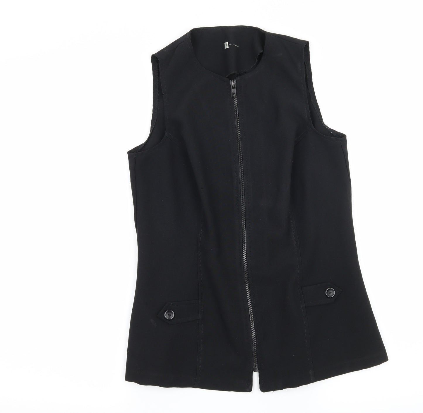 Preworn Womens Black   Basic Blouse Size 12