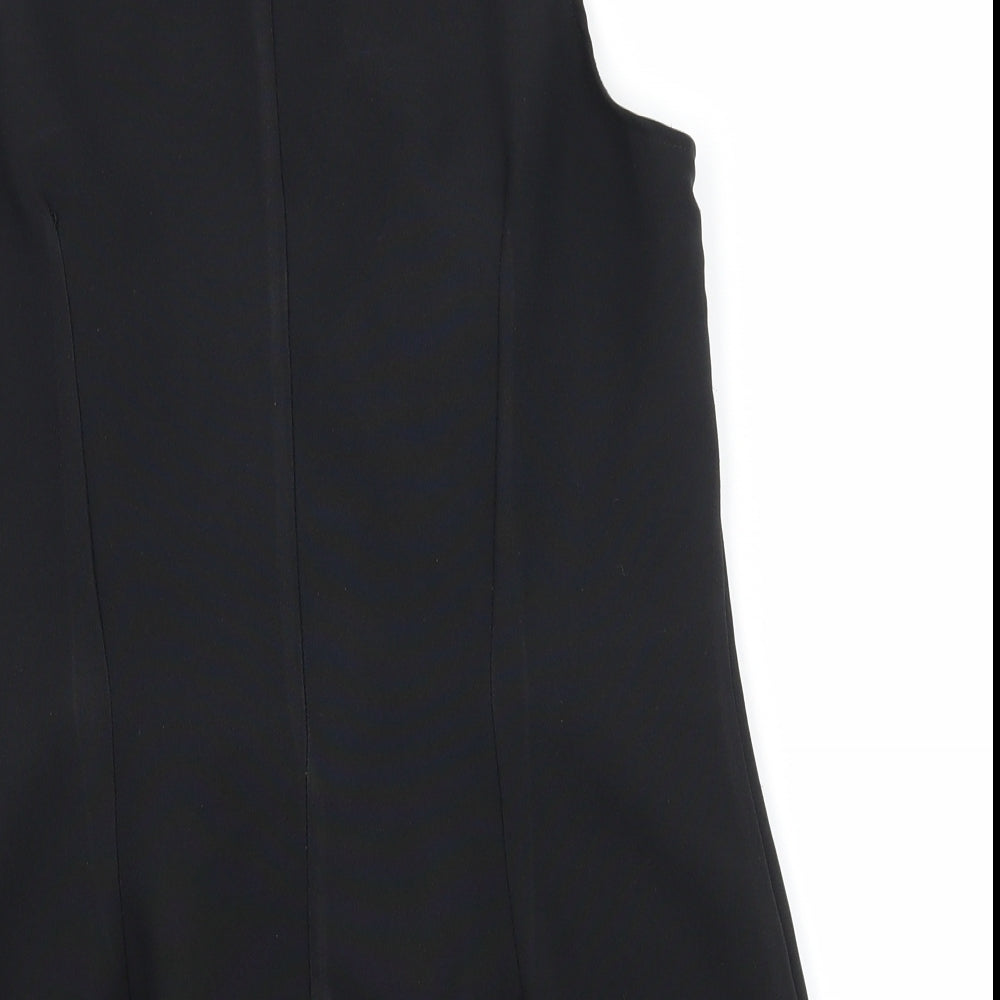 Preworn Womens Black   Basic Blouse Size 12