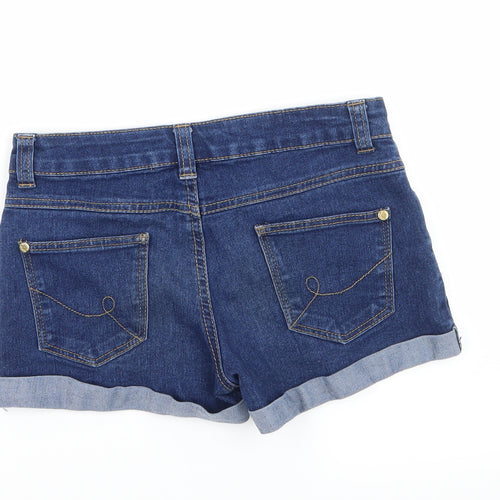 Denim & Co. Girls Blue  Denim Biker Shorts Size 10-11 Years