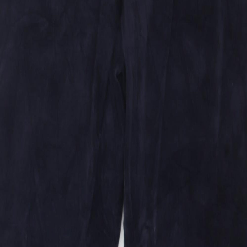 Marks and Spencer Womens Blue  Corduroy Capri Leggings Size 8 L30 in