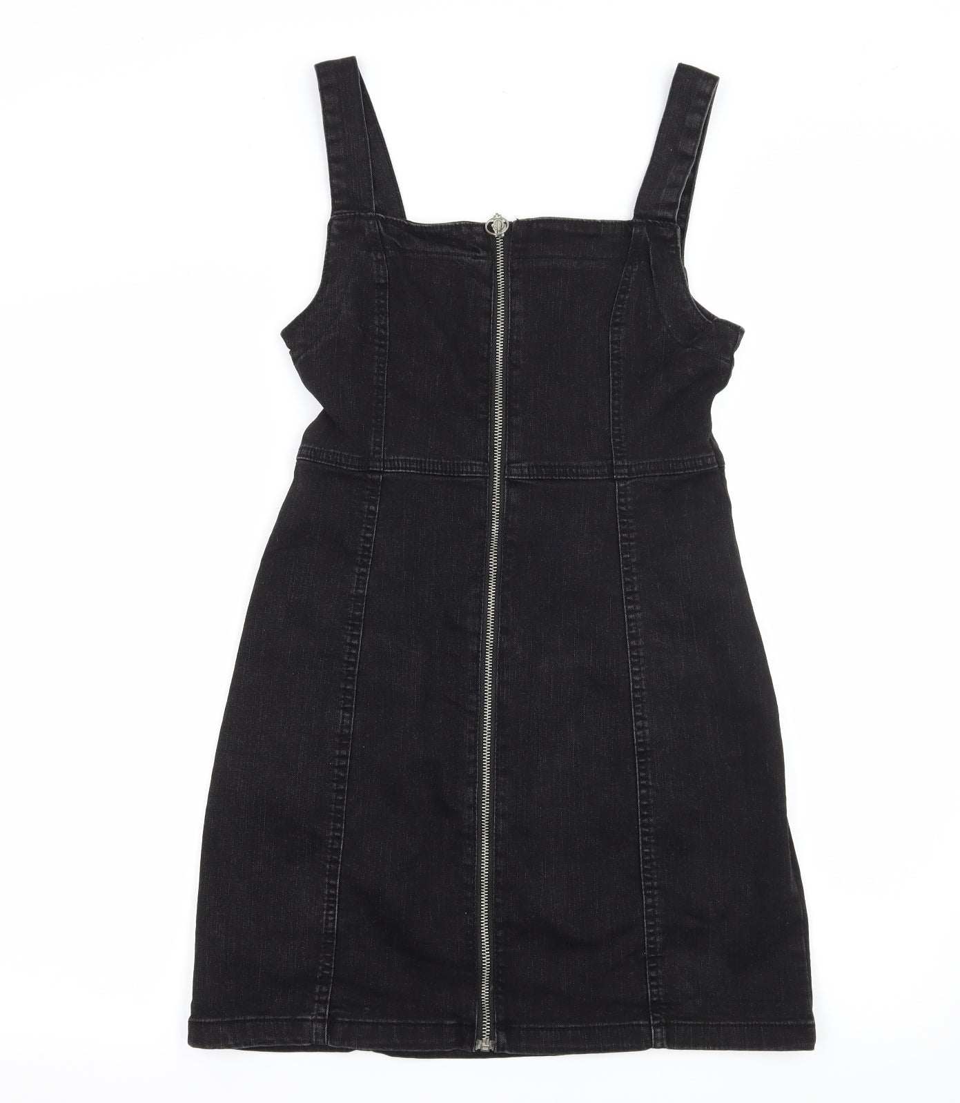 Denim & Co. Womens Black  Denim Bodycon  Size 10