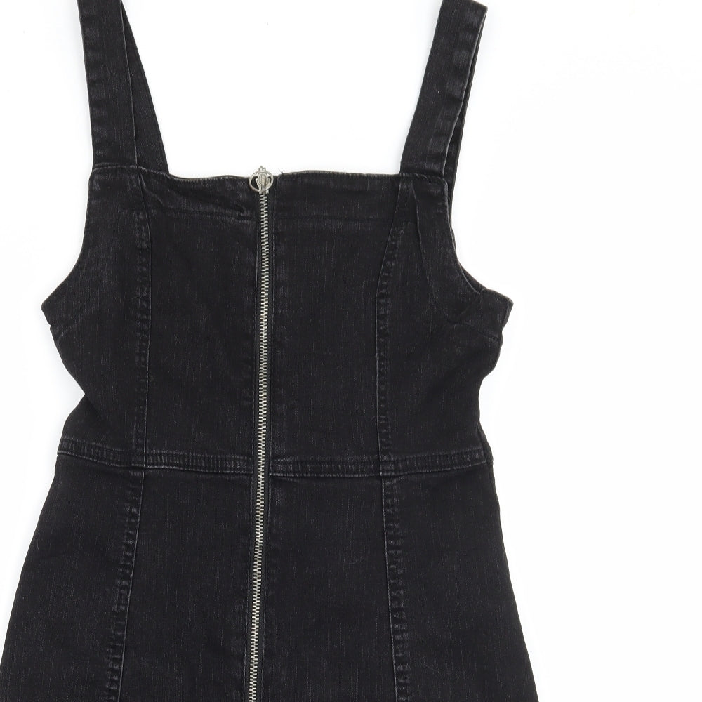 Denim & Co. Womens Black  Denim Bodycon  Size 10