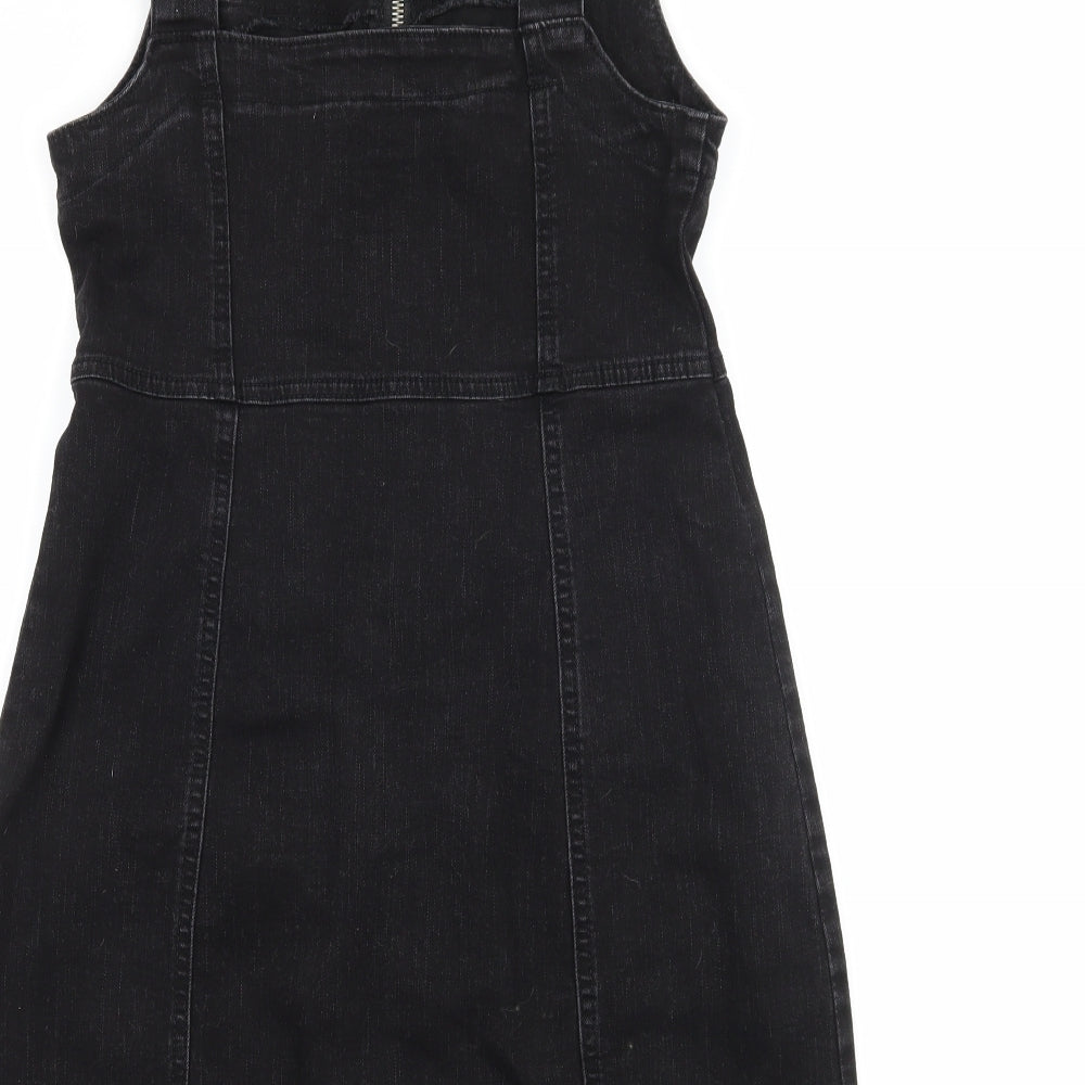 Denim & Co. Womens Black  Denim Bodycon  Size 10