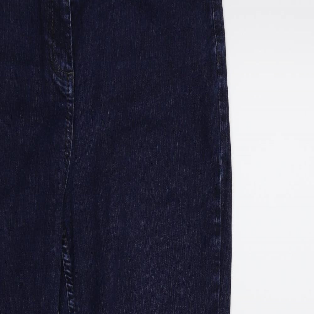 Marks and Spencer Womens Blue  Denim Bootcut Jeans Size 16 L30 in