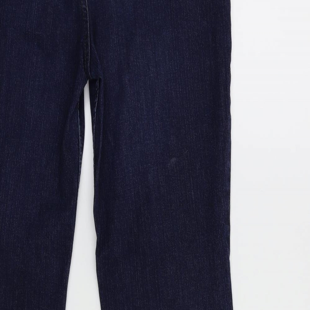 Marks and Spencer Womens Blue  Denim Bootcut Jeans Size 16 L30 in