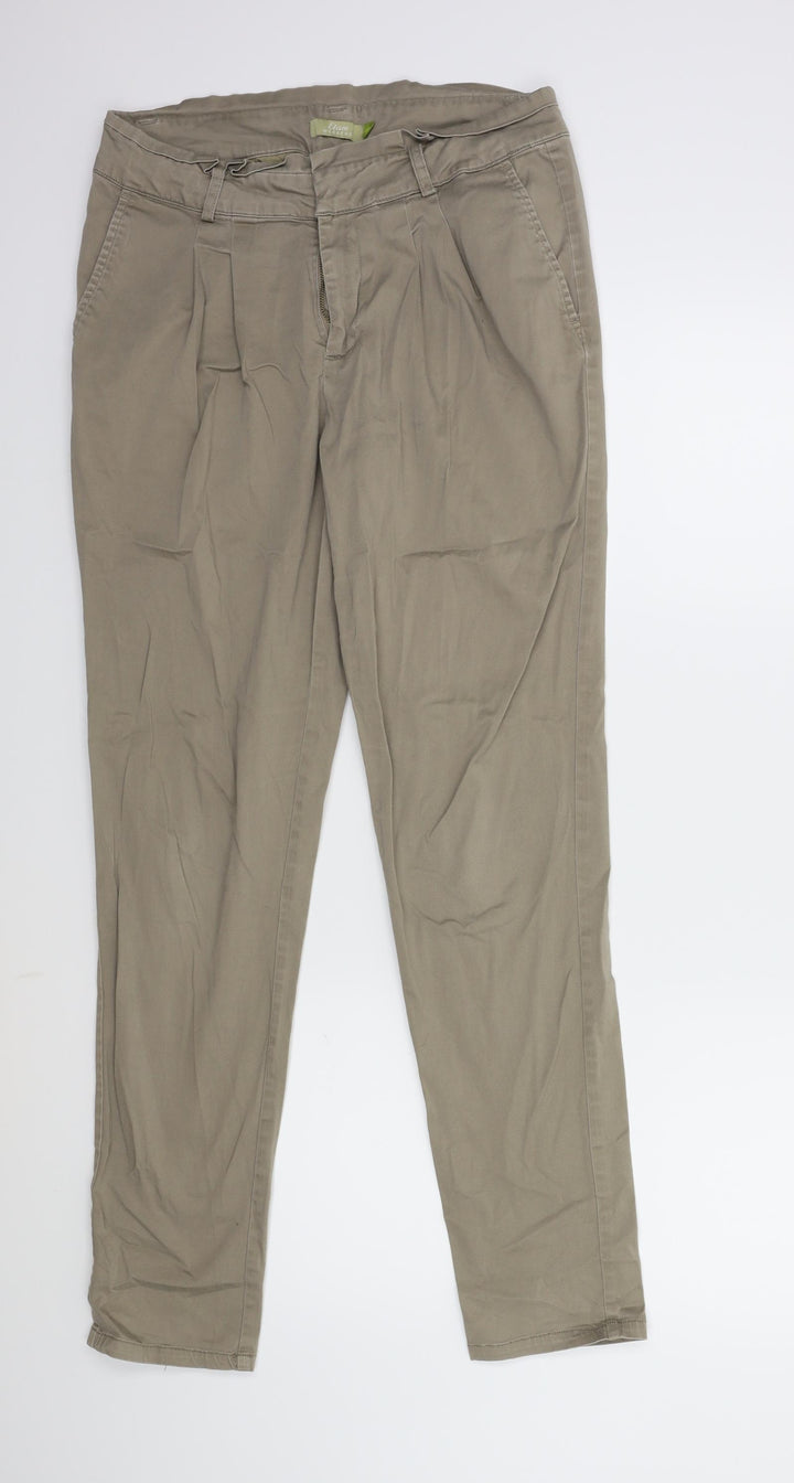 Etam Womens Beige   Chino Trousers Size 12 L29 in
