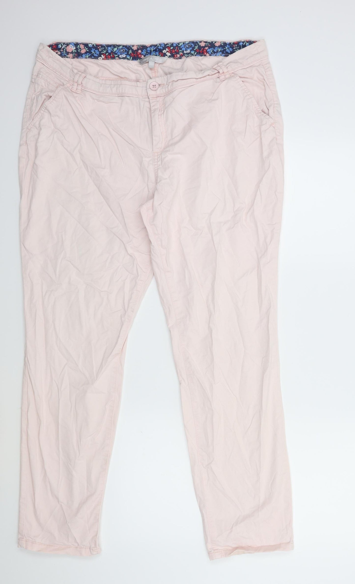 Red Herring Womens Pink   Trousers  Size 16 L29 in