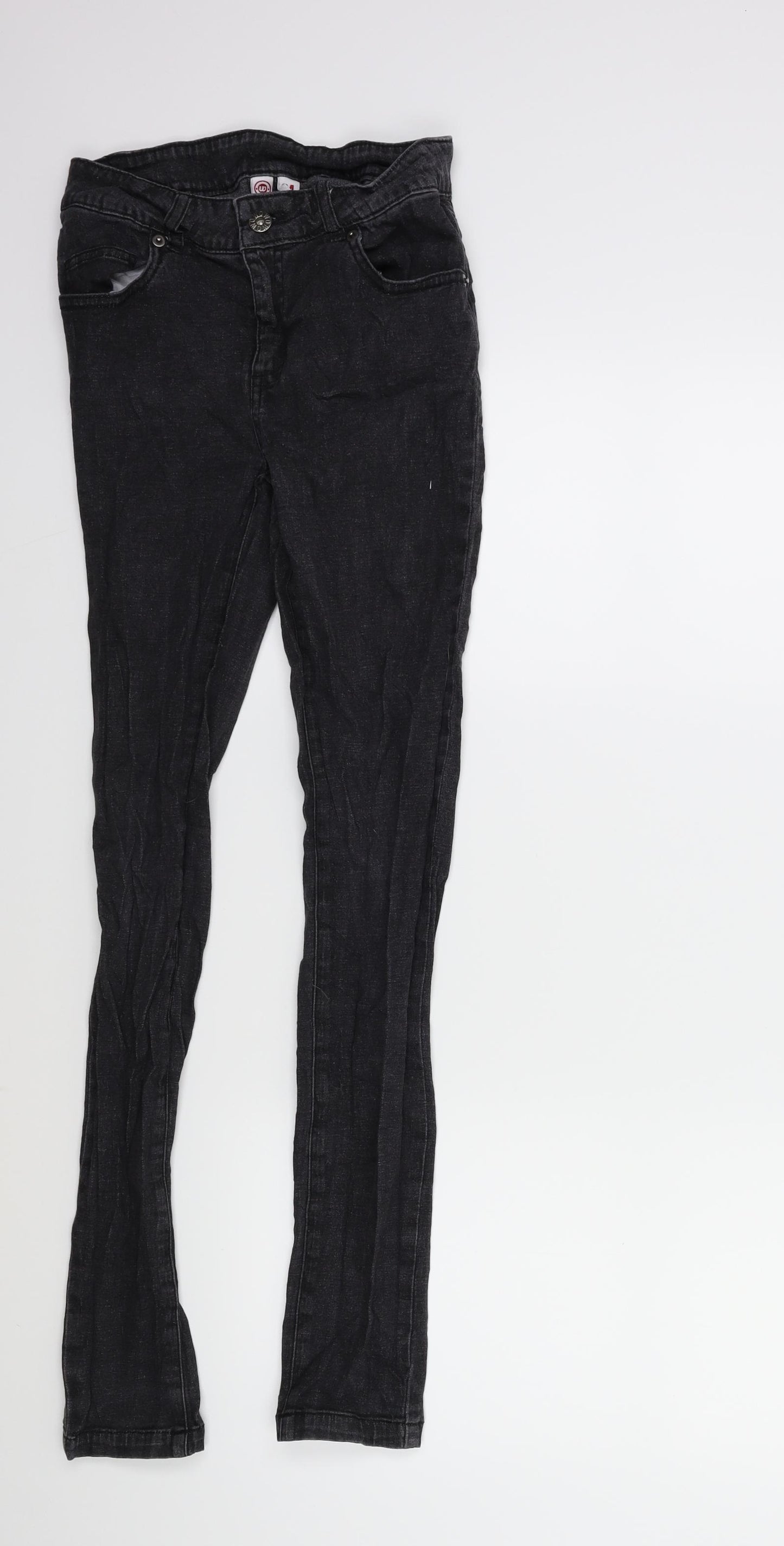 WOW Womens Black  Denim Skinny Jeans Size M L28 in