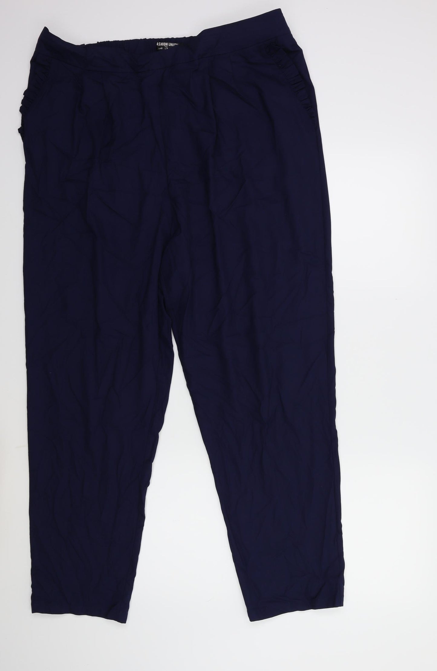 Missguided Womens Blue   Trousers  Size 20 L27 in