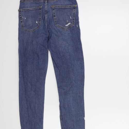 Topshop Womens Blue  Denim Skinny Jeans Size 26 in L30 in
