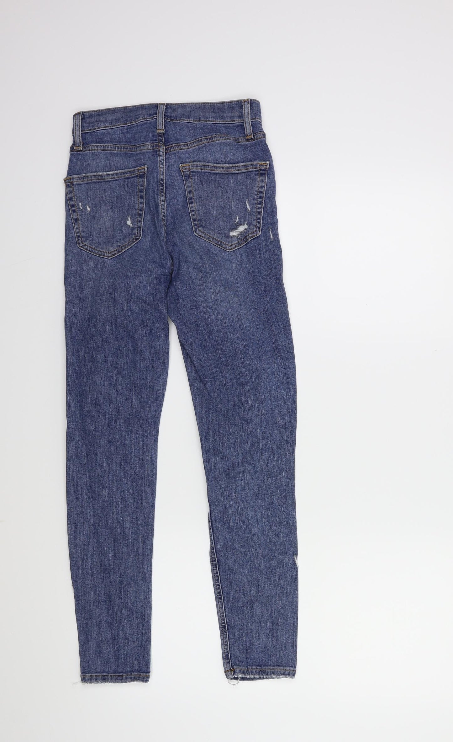 Topshop Womens Blue  Denim Skinny Jeans Size 26 in L30 in