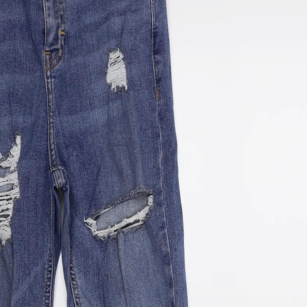 Topshop Womens Blue  Denim Skinny Jeans Size 26 in L30 in