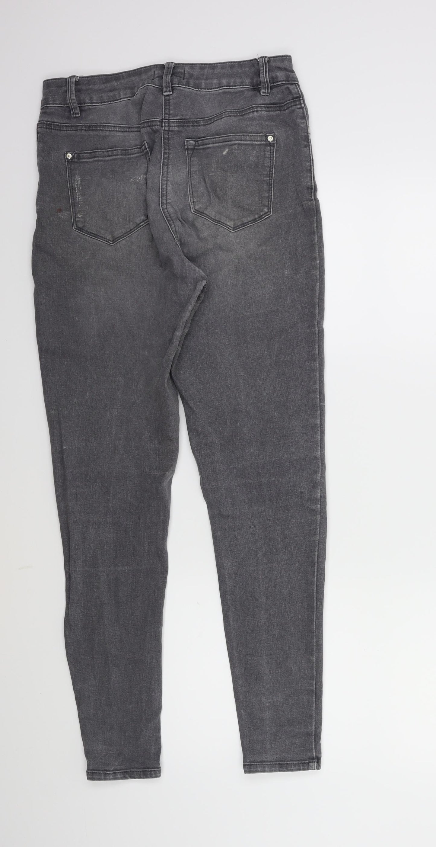 Matalan Womens Grey  Denim Skinny Jeans Size 10 L27 in