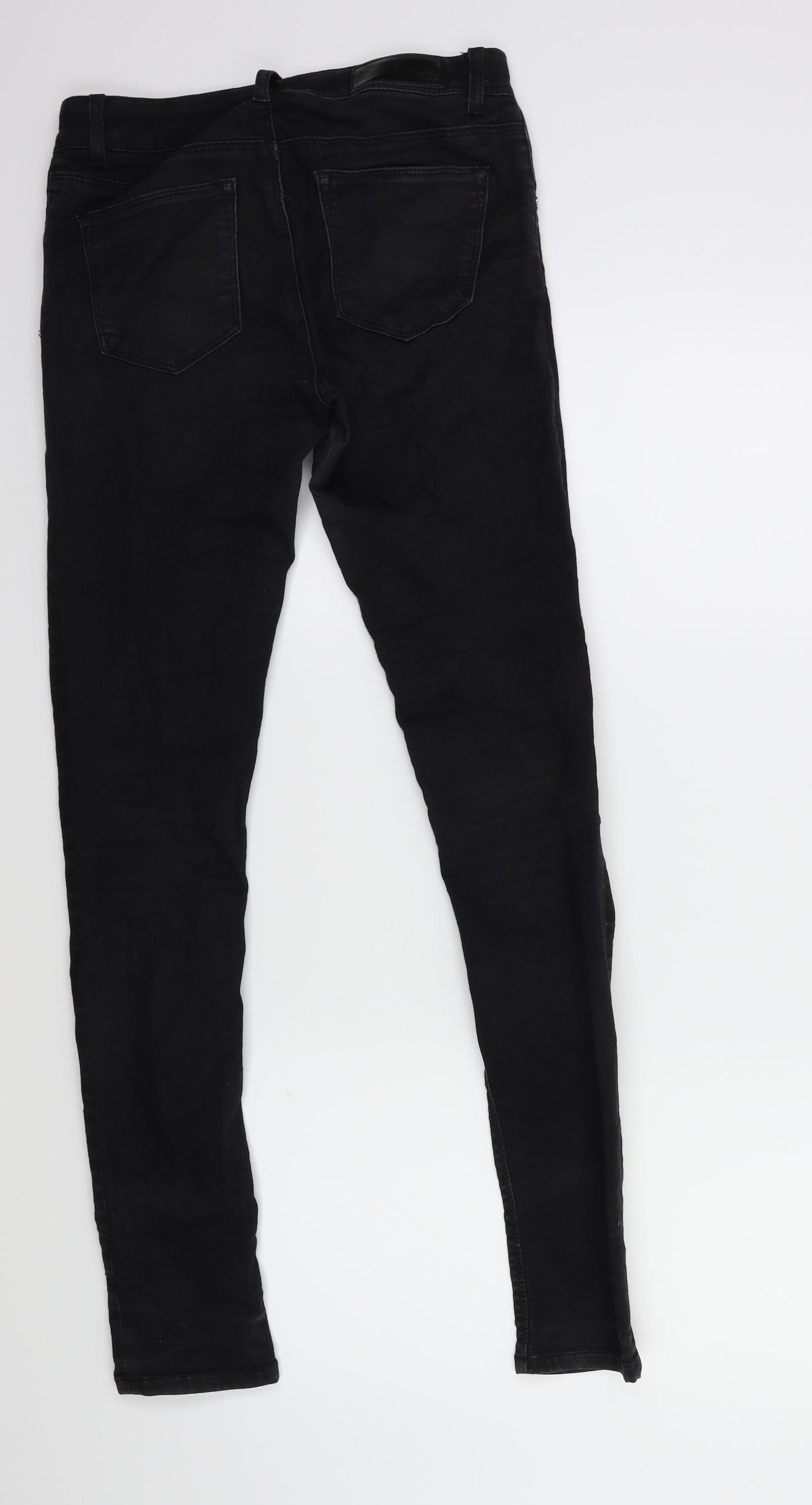 Never denim Womens Black  Denim Skinny Jeans Size S L30 in