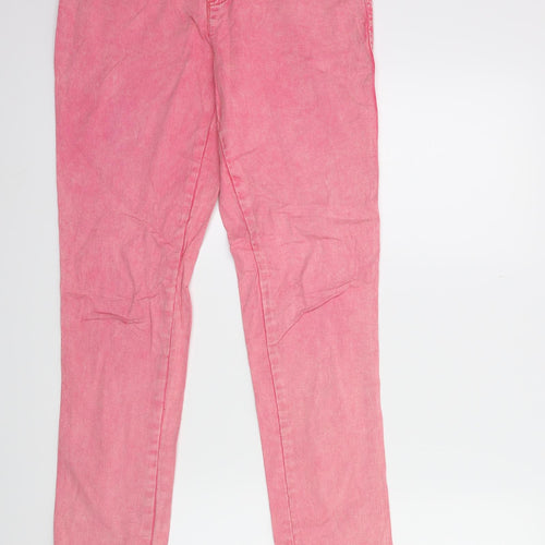John Boner Womens Pink  Denim Skinny Jeans Size 10 L30 in