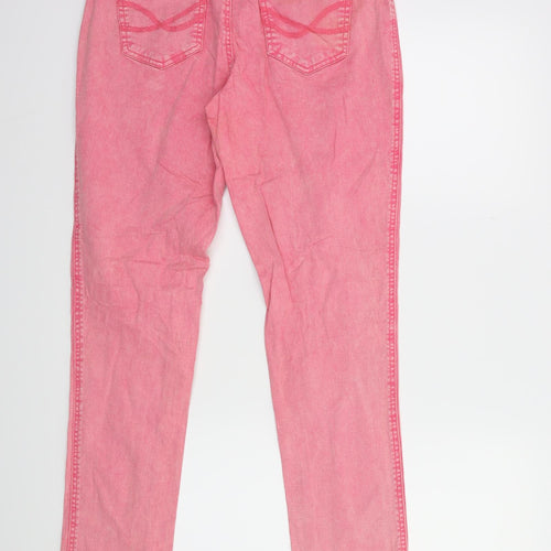 John Boner Womens Pink  Denim Skinny Jeans Size 10 L30 in
