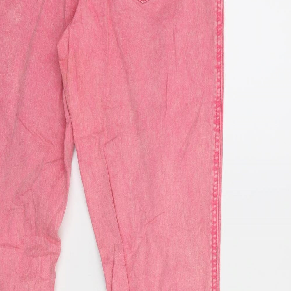 John Boner Womens Pink  Denim Skinny Jeans Size 10 L30 in