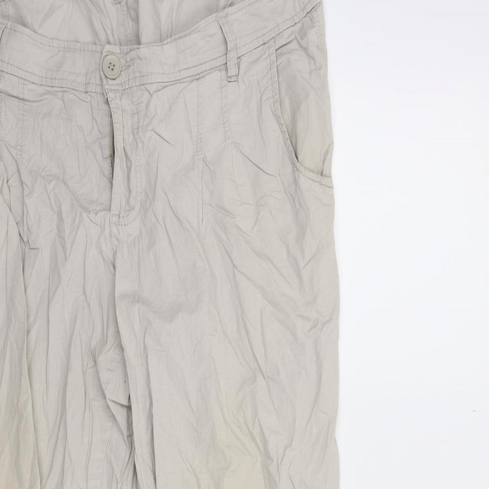 Sheego Womens Grey   Cargo Trousers Size 20 L28 in