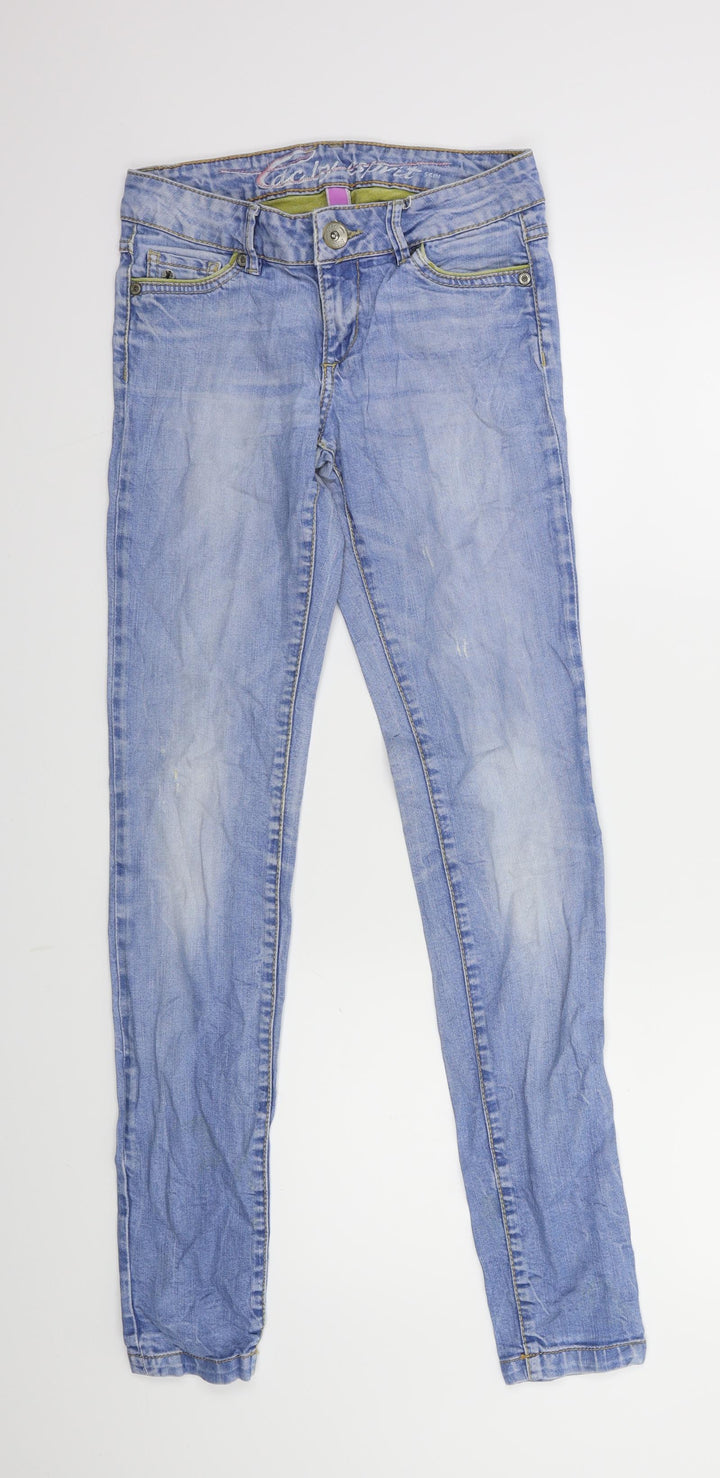 calby esprit Womens Blue Denim Skinny Jeans Size 26 in L32 in