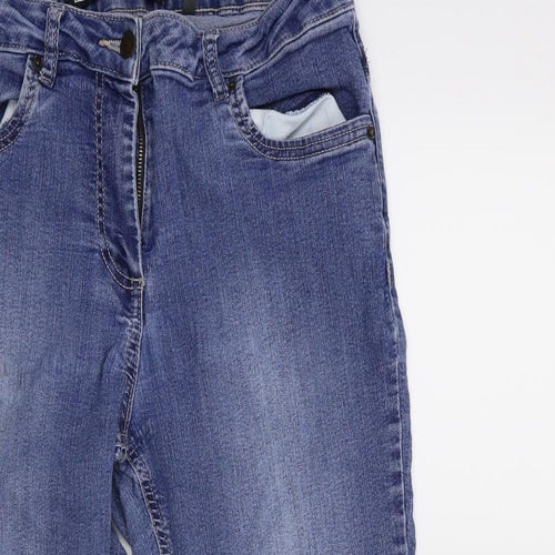 Preworn Womens Blue  Denim Cropped Jeans Size 30 in L22 in